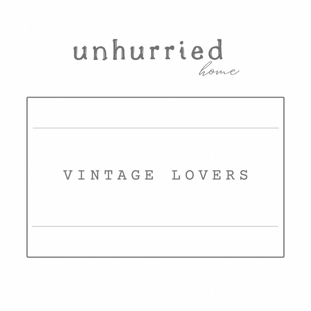VINTAGE LOVERS