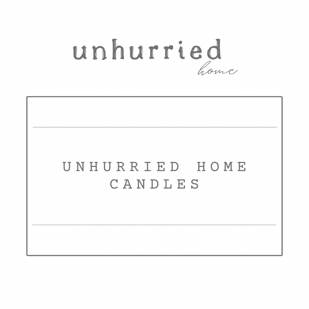 UNHURRIED HOME CANDLES