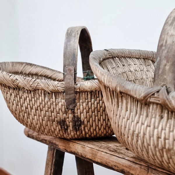 antique chinese basket/アンティークチャイニーズバスケット antique chinese basket/アンティークチャイニーズバスケット